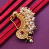 Sukkhi Glimmery Golden Gold Plated Pearl Nath for Women