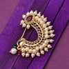 Sukkhi Lovely Golden Gold Plated Pearl Nath for Women