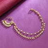 Sukkhi Designer Golden Gold Plated kundan & Pearl Nose Ring for Women