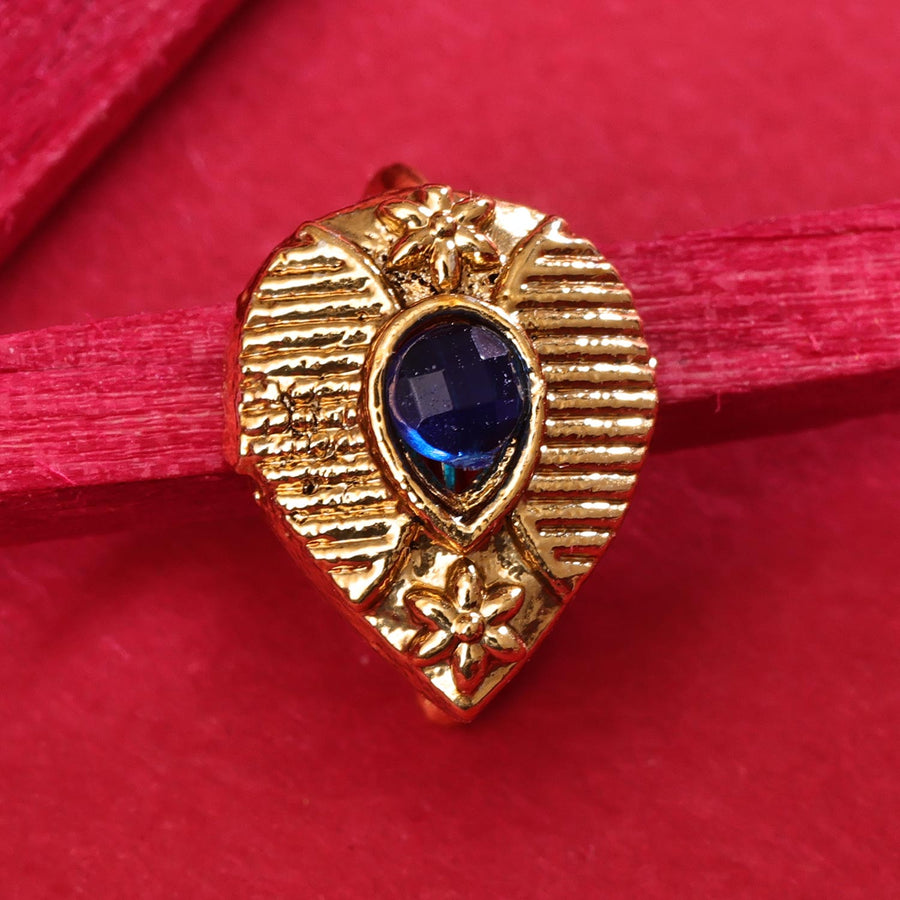 Sukkhi Fabulous Golden Gold Plated Pearl Nosepin for Women