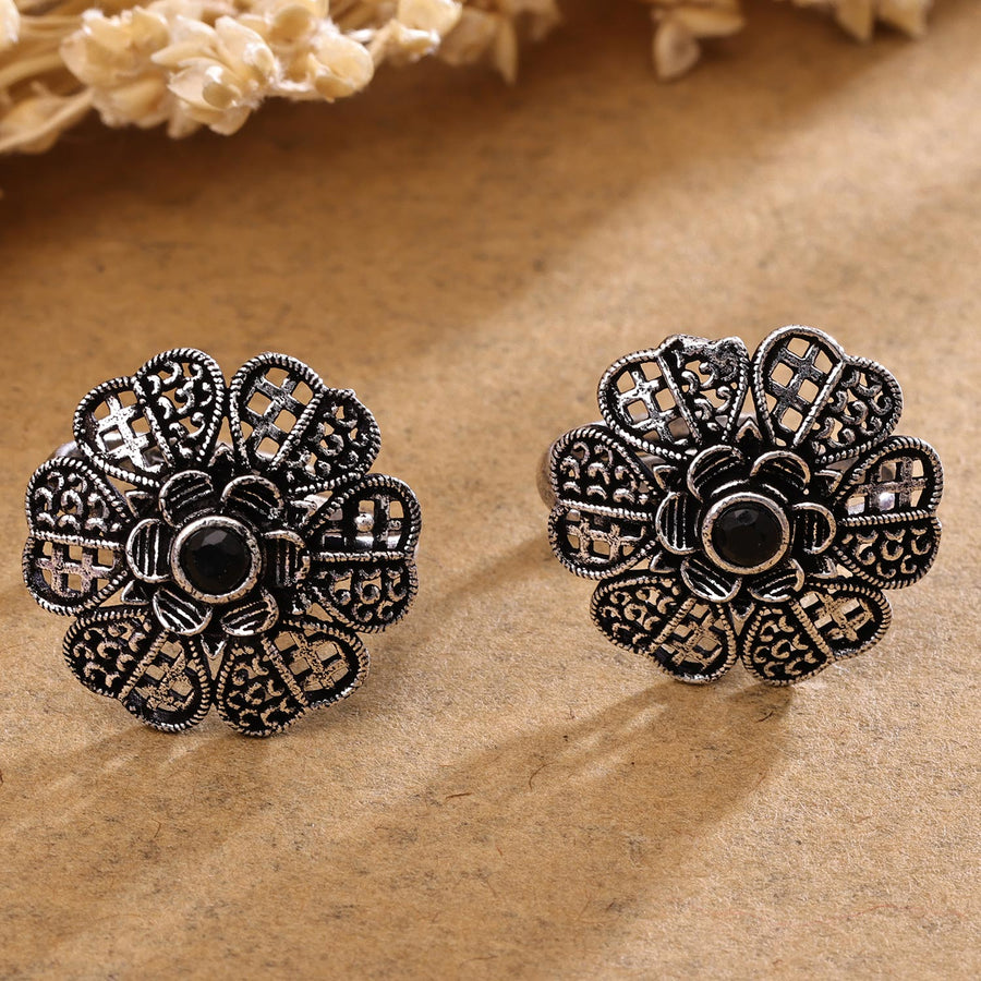 Sukkhi Lovely Silver Rhodium Plated NA Toe Ring for Women