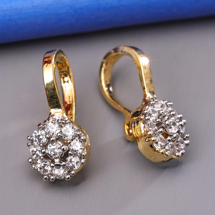 Sukkhi Dazzling Golden Gold Plated CZ Nosepin for Women