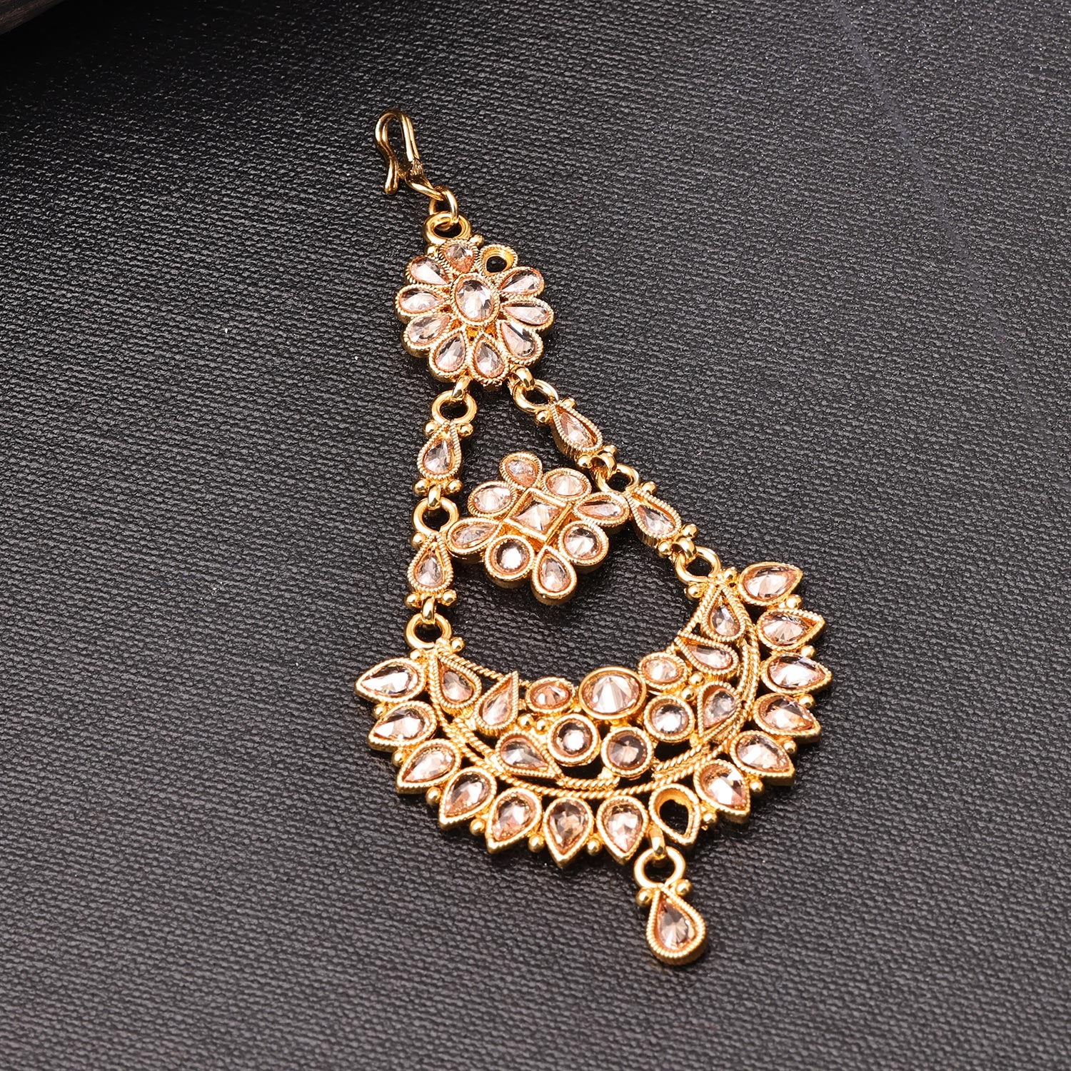 Sukkhi Ethnic Golden Gold Plated kundan Pasa for Women
