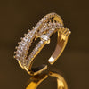 Sukkhi Stunning Golden Gold Plated CZ Ring for Women