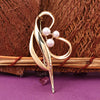 Sukkhi Fabulous Maroon Gold Plated Pearl Brooch for Women