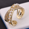 Sukkhi Glossy Golden Gold Plated CZ Ring for Women