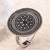 Sukkhi Lovley Silver Oxidised Na Ring for Women