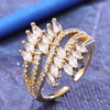 Sukkhi Delightful Golden Gold Plated CZ Ring for Women