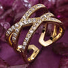 Sukkhi Modern Golden Gold Plated CZ Ring for Women