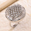 Sukkhi Fancy Silver Rhodium Plated CZ Ring for Women