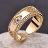 Sukkhi Lovley Golden Gold Plated CZ Ring for Women