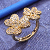 Sukkhi Delightful Golden Gold Plated CZ Ring for Women