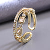 Sukkhi Elegant Golden Gold Plated CZ Ring for Women