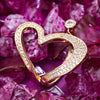 Sukkhi Dazzling Golden Heart Gold Plated CZ Ring for Women