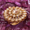 Sukkhi Splendid Golden Gold Plated Pearl Ring for Women
