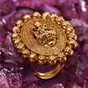 Sukkhi Classic Golden Laxmi Gold Plated NA Ring for Women