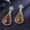 Sukkhi Enthralling Yellow Rhodium Plated Color Stone Drop Earring For Women