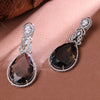 Sukkhi Spellbinding Brown Rhodium Plated Color Stone Drop Earring For Women