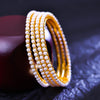 Sukkhi Dollish White Gold Plated Pearl Traditional Bangle For Women