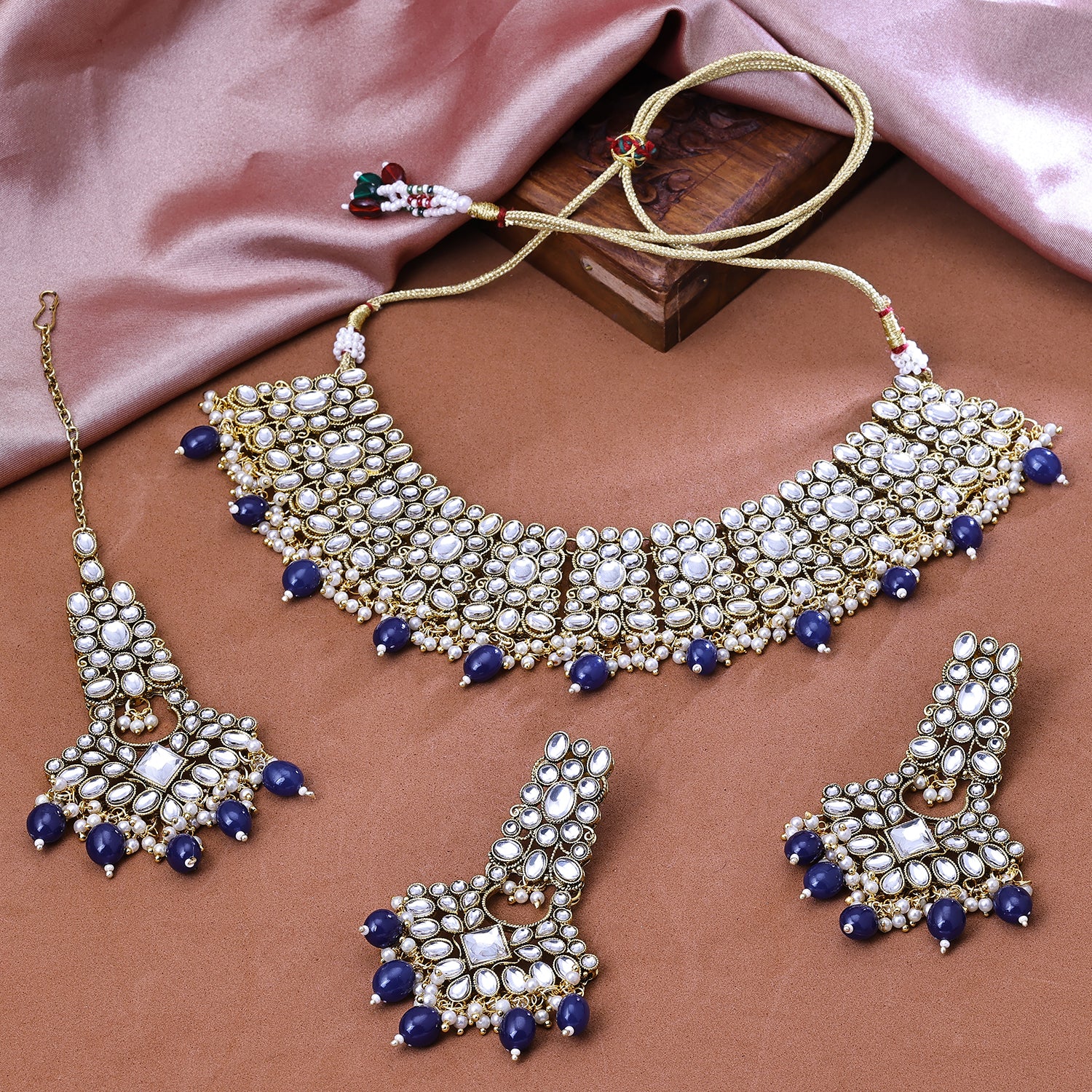 Kundan choker hot sale set price