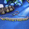 Sukkhi Chocolate-Box Gold Plated Yellow Austrian Stone Choker Necklace Set With Maang Tikka for Women