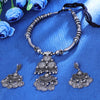 Sukkhi Hunky Rhodium Plated Silver Collar Necklace Set for Women