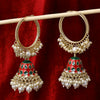 Sukkhi High-Grade Gold Plated Multicolor Pearl Hoop Jhumki Earrings for Women