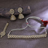 Sukkhi Winning Gold Plated Golden LCT Stone Choker Necklace Set With Maang Tikka for Women