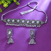 Sukkhi Junoesque White Austrian Stone Oxidised Traditional Necklace Set for Women