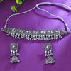 Sukkhi Resplendent White Austrian Stone Oxidised Traditional Necklace Set for Women