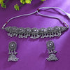 Sukkhi Splendid White Austrian Stone Oxidised Traditional Necklace Set for Women