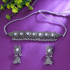 Sukkhi Radiant White Austrian Stone Oxidised Traditional Necklace Set for Women