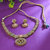 Sukkhi Eye-Catching Multicolor Austrian Stone Gold Plated Traditional Necklace Set for Women