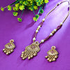 Sukkhi Exceptional Pink And Golden Pearl Gold Plated Traditional Necklace Set for Women