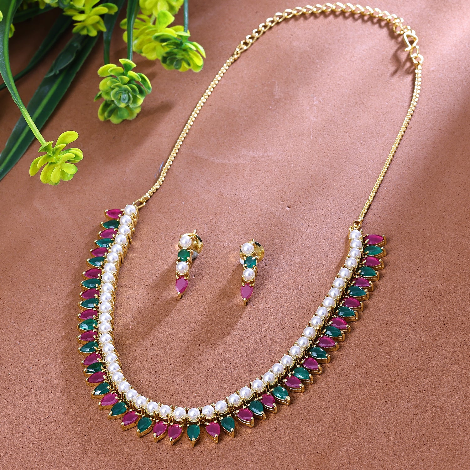 Sukkhi Interesting Multicolor Kundan Gold Plated Traditional Necklace Set for Women