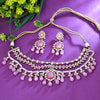 Sukkhi Hunky Pink Kundan Gold Plated Traditional Necklace Set for Women