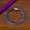 Sukkhi Captivating Blue Color Stone Rhodium Plated Party Wear Bracelet for Women