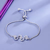 Sukkhi Enchanting Silver CZ Stone Rhodium Plated Party Wear Bracelet for Women