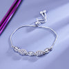 Sukkhi Comely Silver CZ Stone Rhodium Plated Party Wear Bracelet for Women