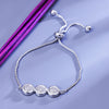 Sukkhi Goodly Silver CZ Stone Rhodium Plated Party Wear Bracelet for Women