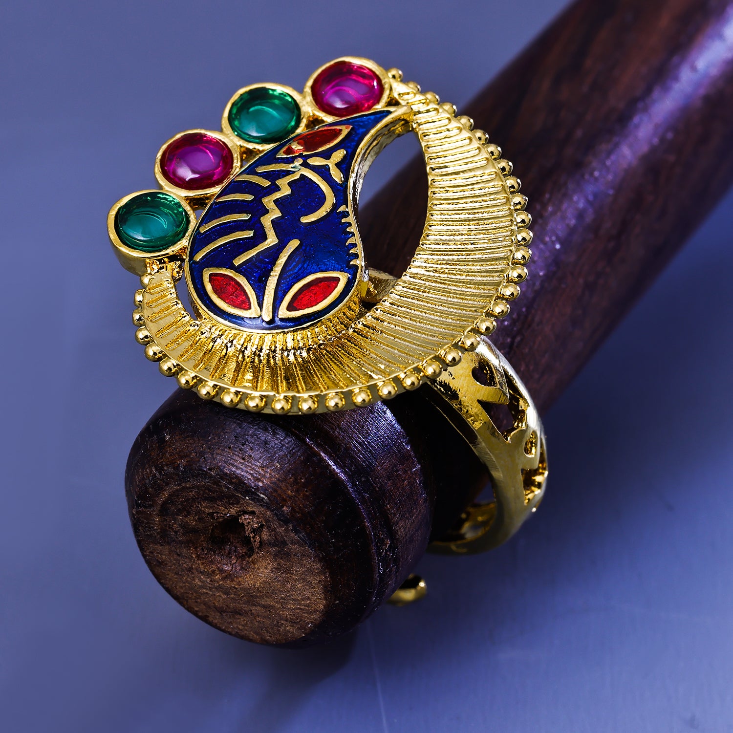 Buy Mishti Stone Ring | 92.5 Gold Plated Stone Rings Online – The Amethyst  Store
