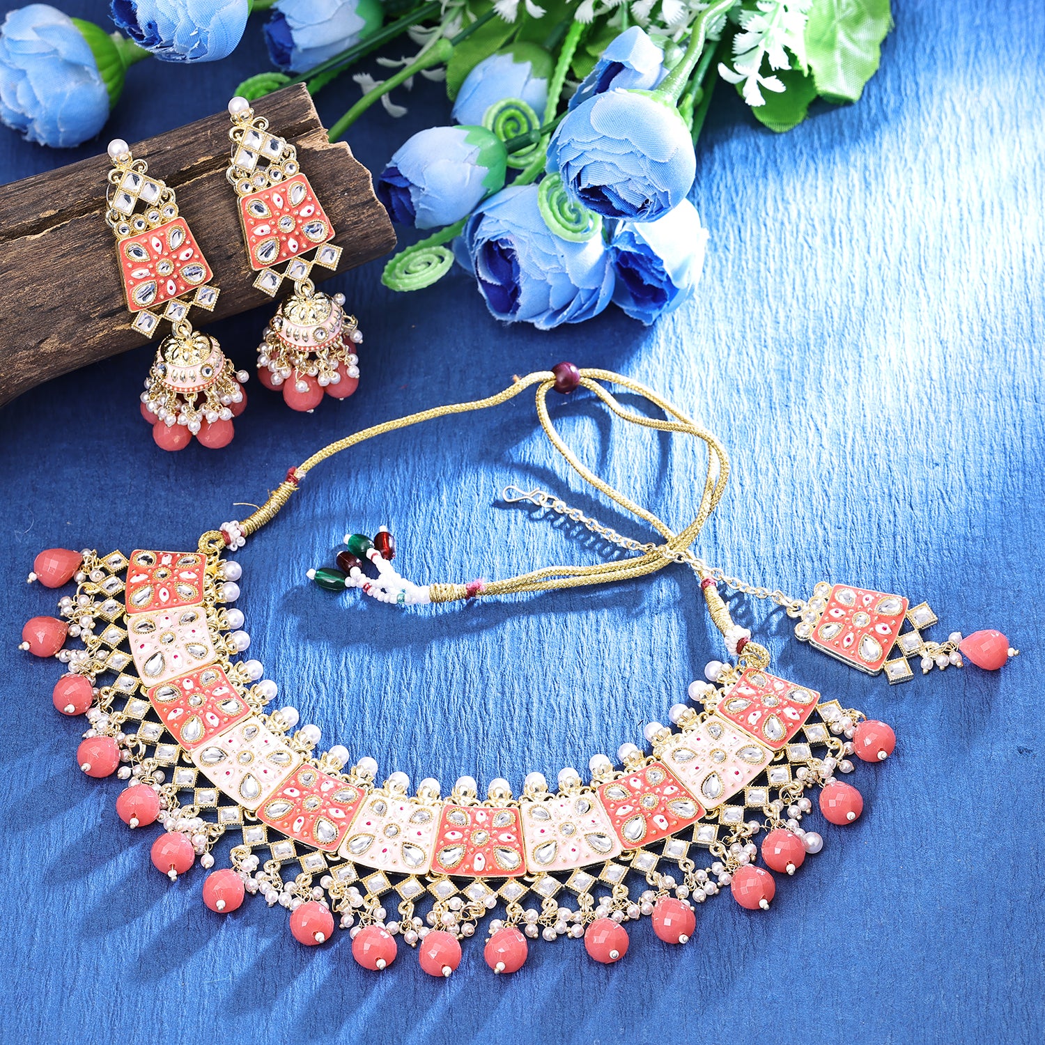 Meenakari store choker sets