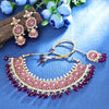 Sukkhi Eye-Catchy Gold Plated Meenakari Choker Necklace Set For Women