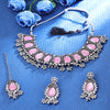 Sukkhi Glitzy Oxidised Choker Necklace Set For Women