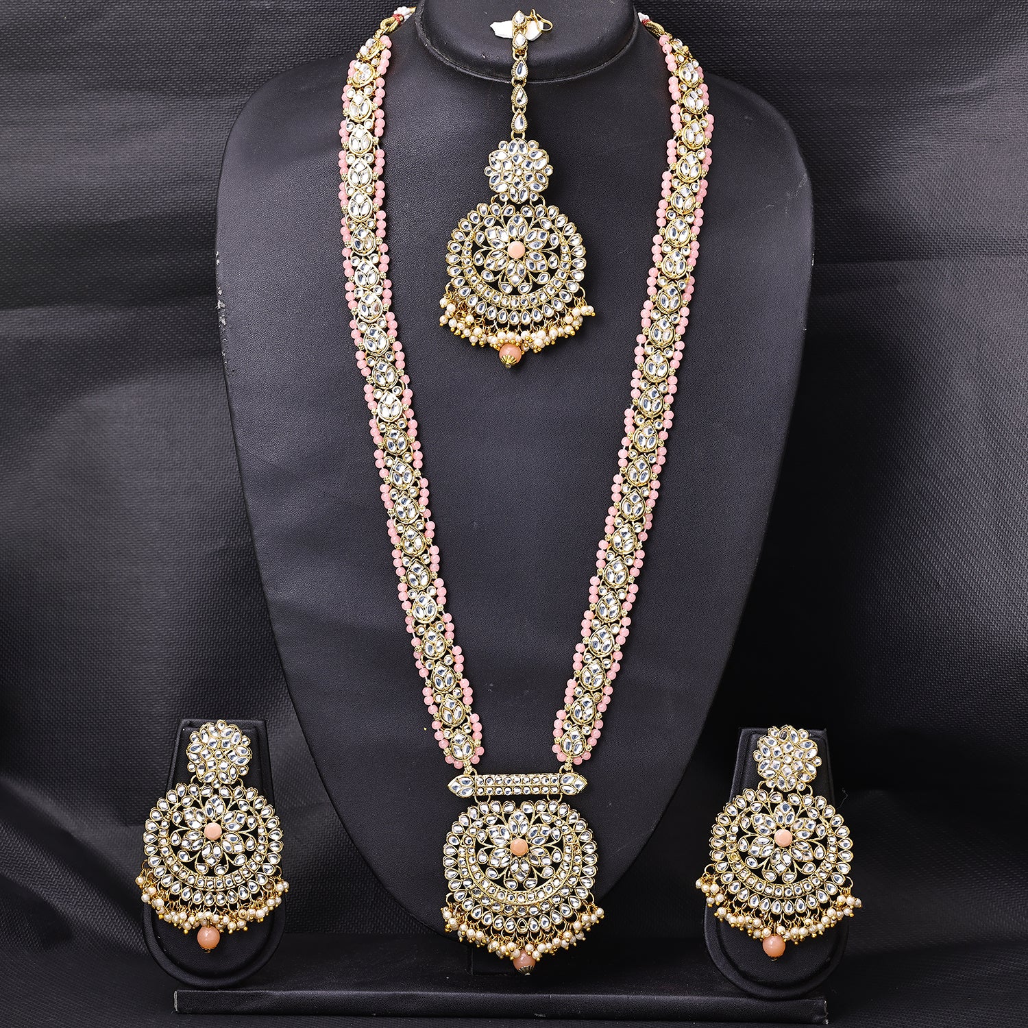 Sukkhi Peacock Gold Plated Long Haram Necklace Set For Women