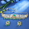 Sukkhi Marvellous Gold Plated Choker Necklace Set For Women