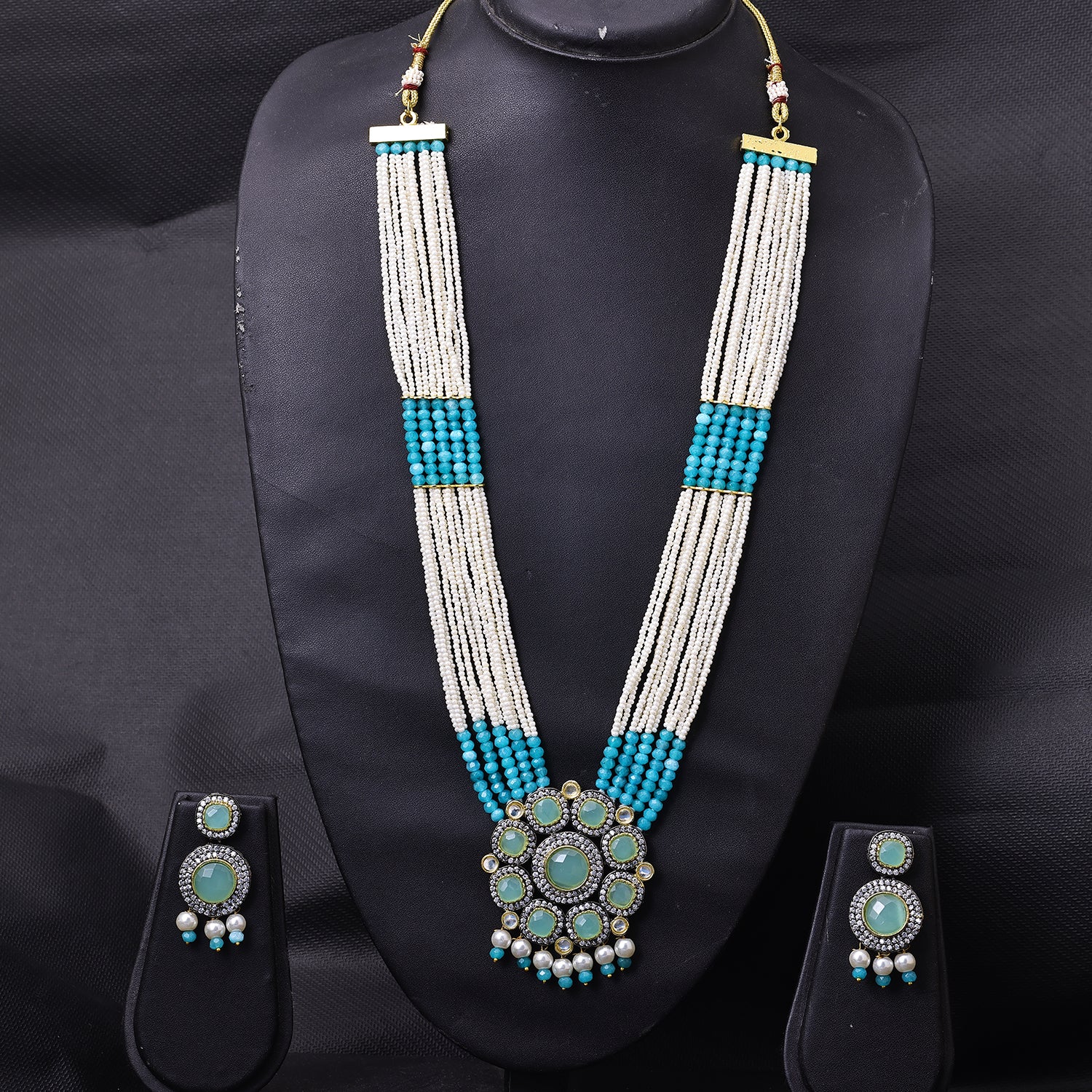 Sukkhi Traditional Gold Plated Long Haram Necklace Set For Women