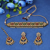 Sukkhi Trendy Gold Plated Choker Necklace Set For Women