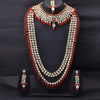 Sukkhi Antique Gold Plated Dual Necklace Necklace Set For Women