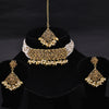 Sukkhi Glitzy Gold Plated Choker Necklace Set For Women